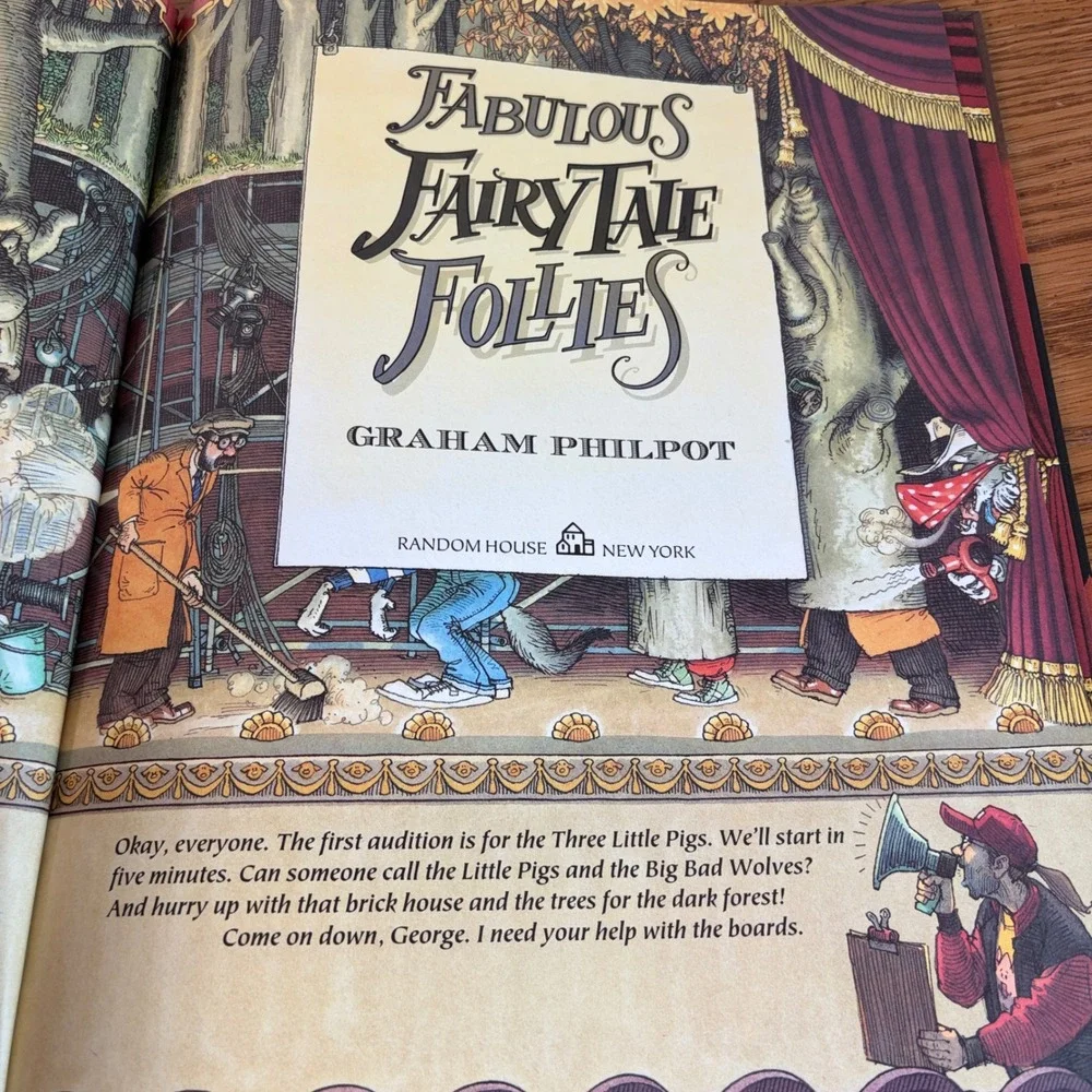 Fabulous Fairy Tale Follies Graham Philpot 1994 Hardcover Picture Puzzle Book